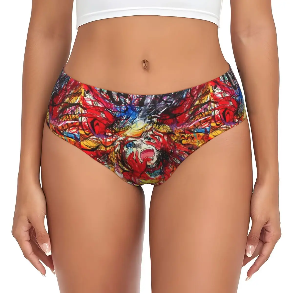 

Custom Evangelion Cartoon Japan Brief Panties Women Stretch Classical Underwear