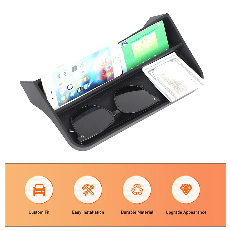 Suetlcoity For BYD SHARK 24-25 ABS Car Central Control Navigation Screen Storage Box Storage Box Tray Interior Car Accessories