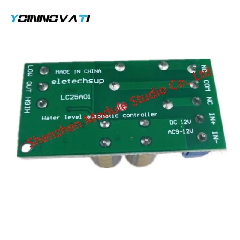 LC25A01 12V Water Level Automatic Controller Liquid Sensor Switch Solenoid valve Motor Pump automatic control Relay Board