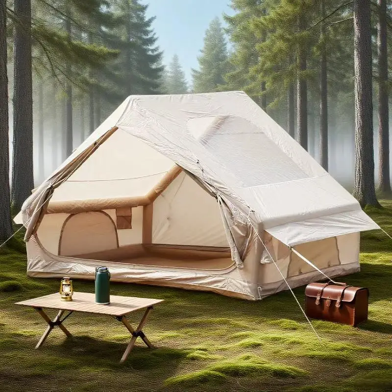 Nueva Carpa Inflable para Acampar al Aire Libre 6.3 ㎡   Carpa Inflable de Verano con Gran Espacio y Claraboya Grande, para 3-4 Personas, para Glamping