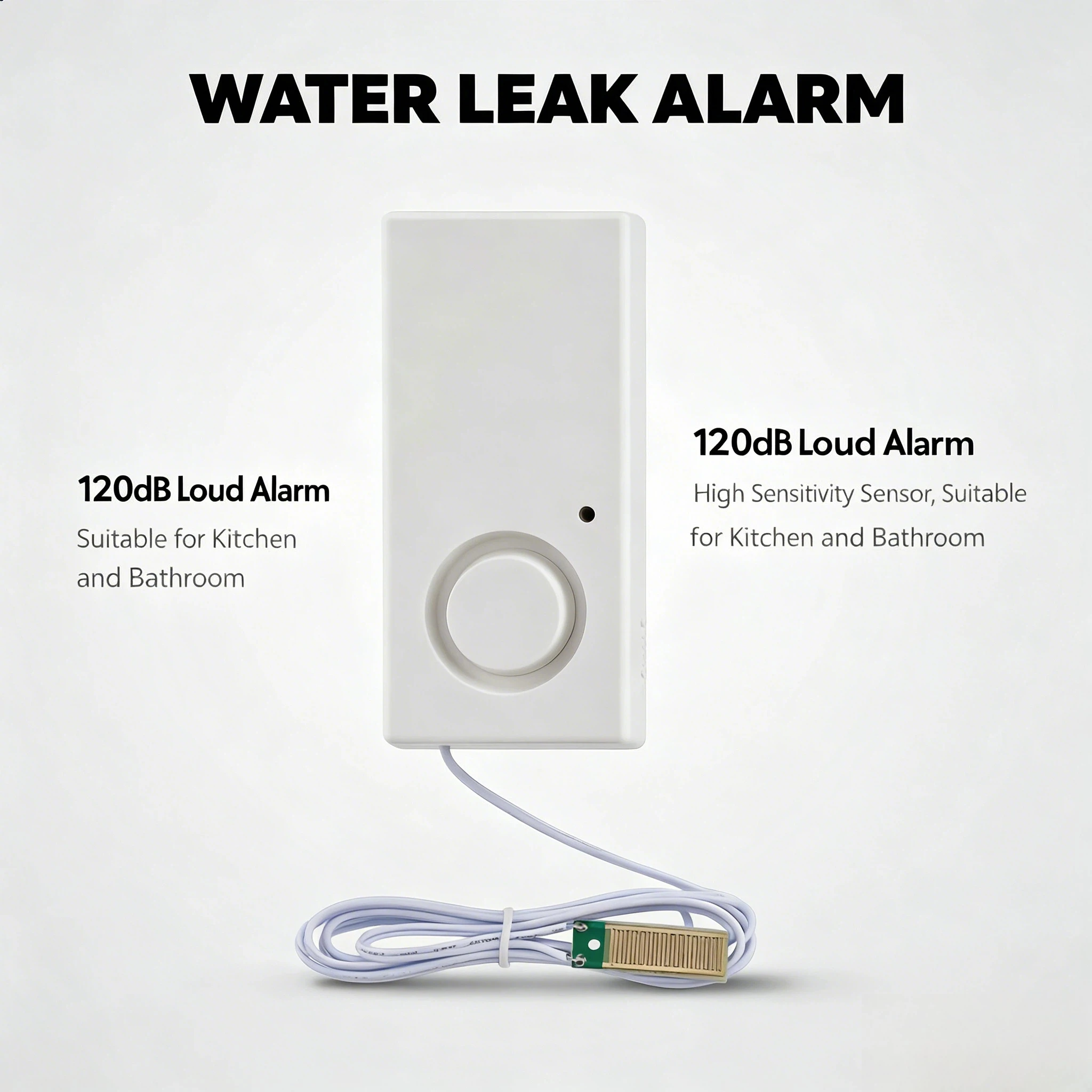 

Level Sensor Detector Sensor Water Level Alarm Sensor Full Water Alarm kitchen Flooding Alarm Solar Water Leakage Rain Alarm