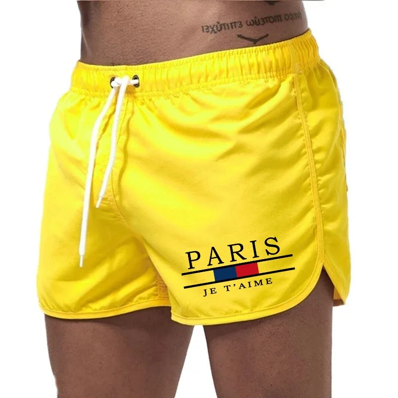 Men's shorts 2025 beach underwear swimming sports pants quick drying swimming men's surfing breathable drawstring fashion casual