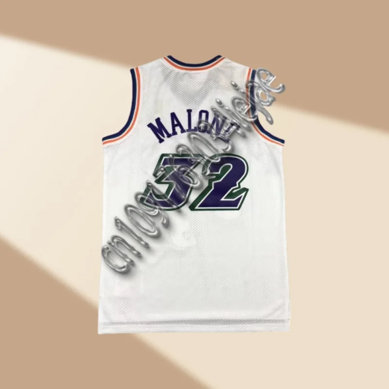 

Summer Autumn Vintage Style Jazz Swingman moto Version Of The 96-97 Season Replica Jersey The Mailman Basketball Sleeveless Vest