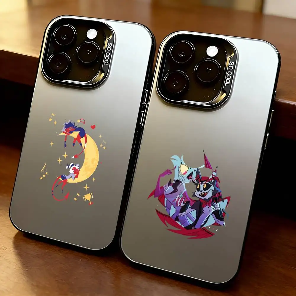 H-Helluva Boss--s classic anime Phone Case For iPhone17,16,15,14,13,12,11 Plus,Pro Max,XS,Colorful Silver Phone case Funda Cover