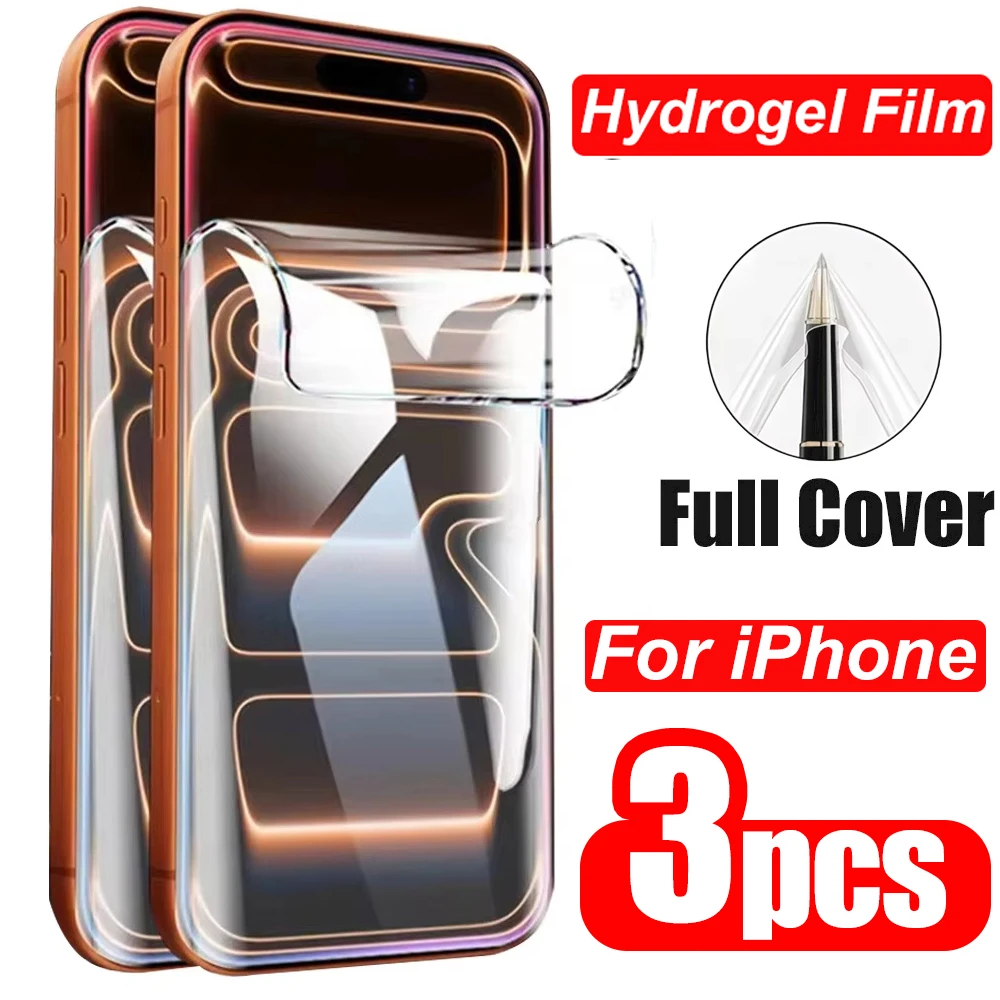

3Pcs Hydrogel Film For Xiaomi POCO X7 X6 Pro F7 F6 Pro C75 C65 X5 M7 M6 F5 C71 Not Glass Soft Screen Protector