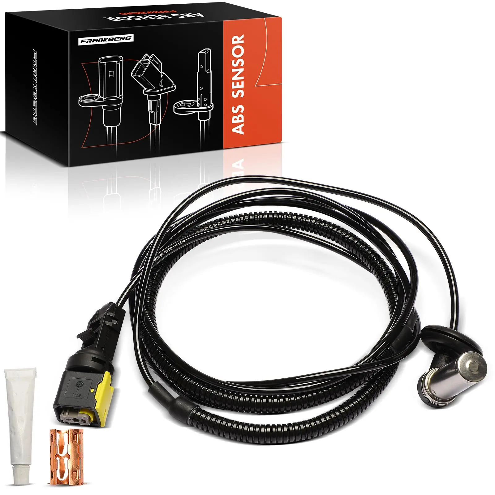 Frankberg 1x ABS Sensor Hinterachse Rechts für Volvo FM FH FH16 FMX Bj ab 2003 21296853 23637093 4410351290 23389999 21296852