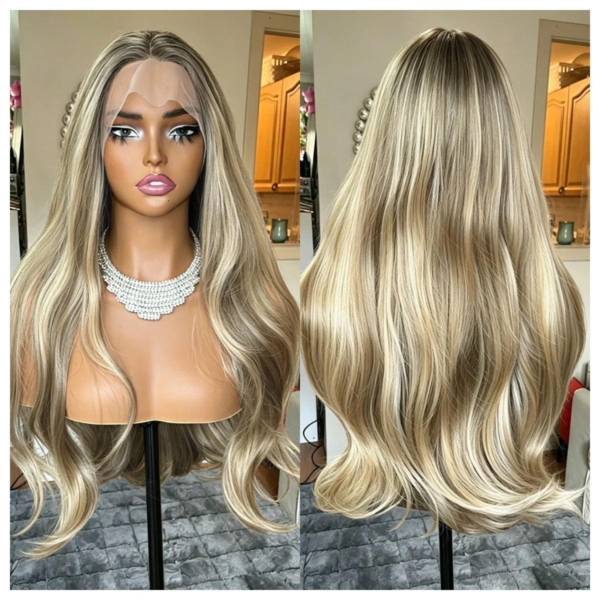 ash-brown-blonde-lace-frontal-wig-for-women-synthetic-hair-glueless-natural-wave-cosplay-daily-wear-real-hairline