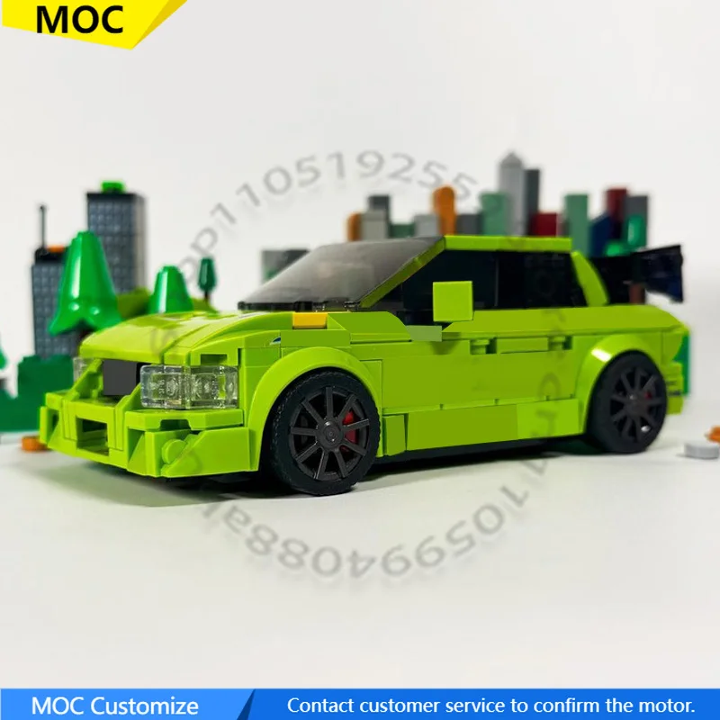 

352 PCS Supercar Lancer from 2 Fast 2 Furious MOC Customize Modular Building Block Creative Design Design DIY Birthday Toy Gift