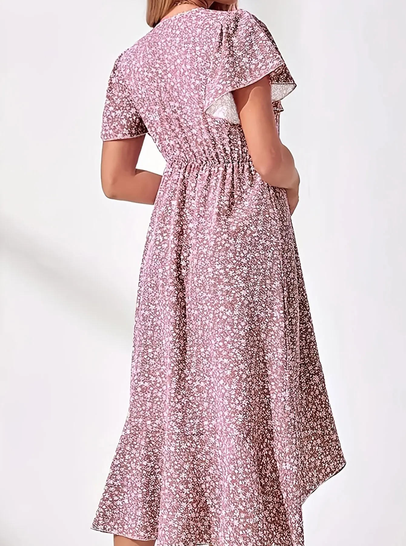 فستان نسائي منسوج كبير الحجم كاجوال بوهيمي ماكسي صيفي على شكل حرف A ملابس طويلة بطول كامل #6