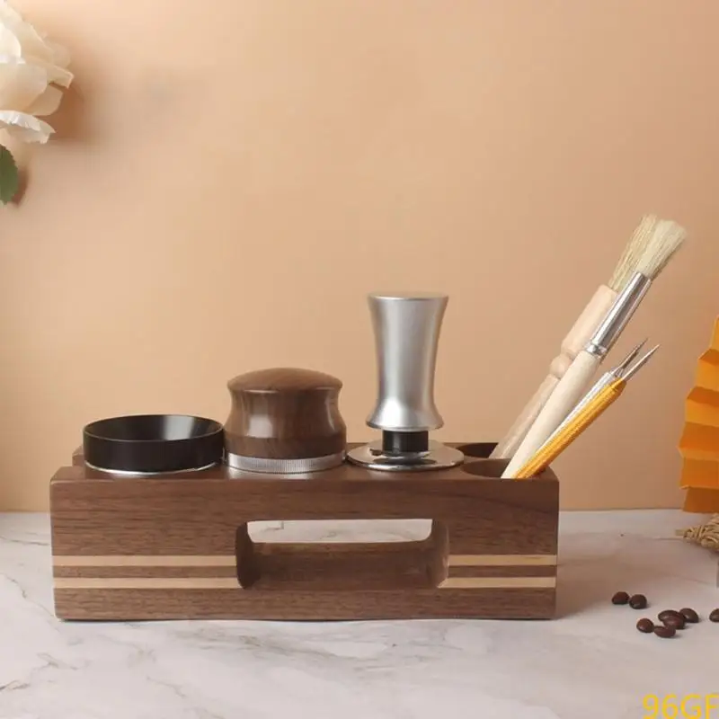 96GF Coffee Tamper Mat Station Stand Portafilter Holder Support Base Rack