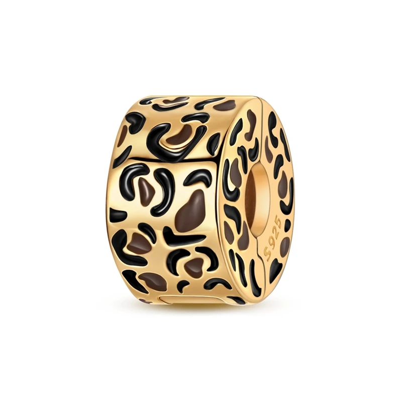 Original-Charm-Perlen aus 925er-Sterlingsilber, goldener Leopard, Glühwürmchen, Schmetterling, Heißluftballon-Perlen, passend für DIY-Armbänder, edler Schmuck