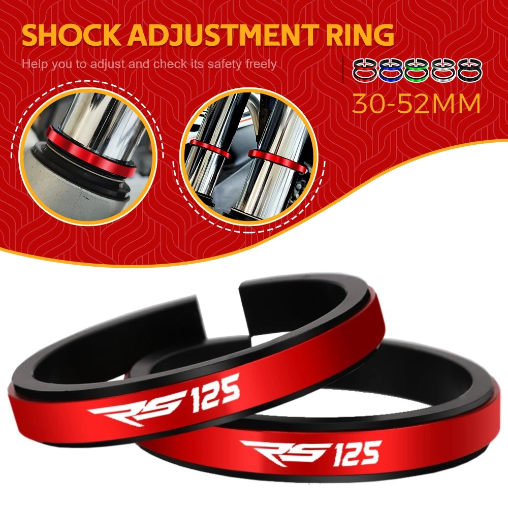 

FOR Aprilia RS125 RS 125 1996-2005 Motorcycle Adjustment Shock Absorber Auxiliary Rubber Ring CNC Accessories Fit 30MM-52MM