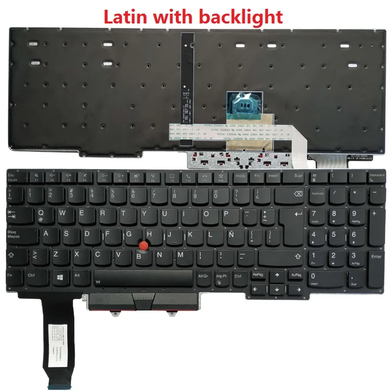 NEW Latin LA/Spanish SP/French FR AZERTY Laptop Keyboard For Lenovo ThinkPad E15 Gen 2 (Type 20T8 20T9 20TD 20TE)