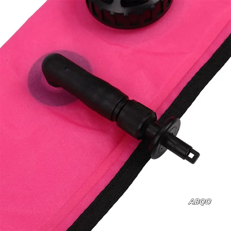 

5Pcs 1M Scuba Diving Inflatable SMB Surface Signal Marker Buoy Visibility Float Signal Tube Sausage,Rose Red