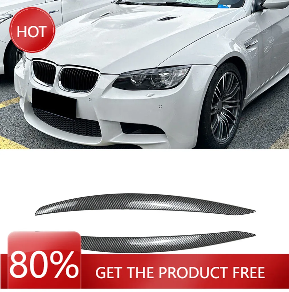 

Чехлы на зеркала для BMW 3 серии E90 M3 E92 E93, накладка на фару, брови, век, накладка на лампу, наклейка, автомобильные аксессуары