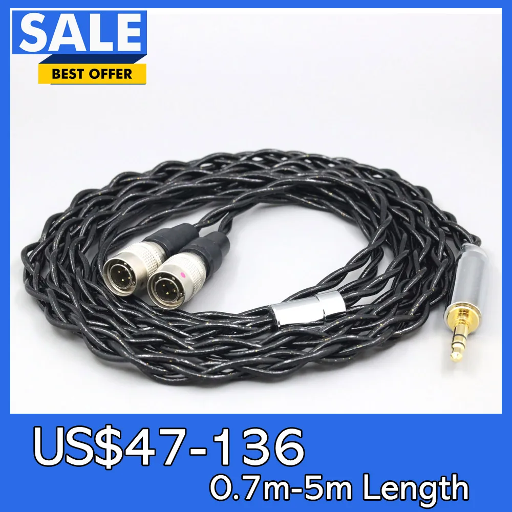 

99% Pure Silver Palladium Graphene Floating Gold Cable For Mr Speakers Alpha Dog Ether C Flow Mad Dog AEON LN008335