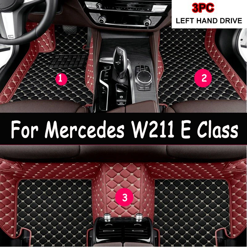 

Автомобильные коврики на заказ для Mercedes W211 E Class 2003-2008 лет Детали интерьера Автомобильные аксессуары Ковер