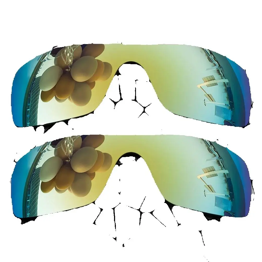 

2 шт., сменные линзы желтого и золотого и желтого золота для поляризованных солнцезащитных очков Oakley Batwolf OO9101