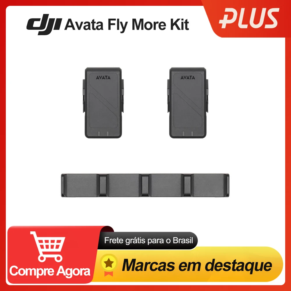 Комплект DJI Avata Fly More, оригинальные аксессуары FPV включают в себя 2 интеллектуальных полетных аккумулятора, зарядный концентратор для обеспечения достаточной мощности