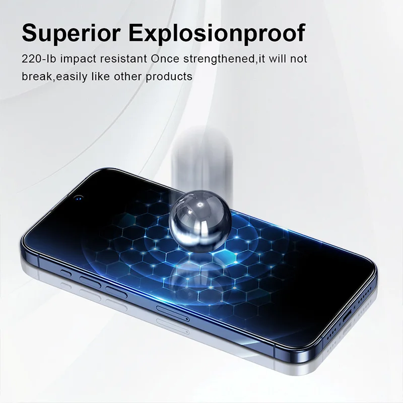 واقي شاشة الخصوصية سهل التركيب من Yangpaly لهاتف iPhone 16 15 14 Plus 13 12 11 Pro Max X XS XR طبقة مقسى مضادة للتجسس