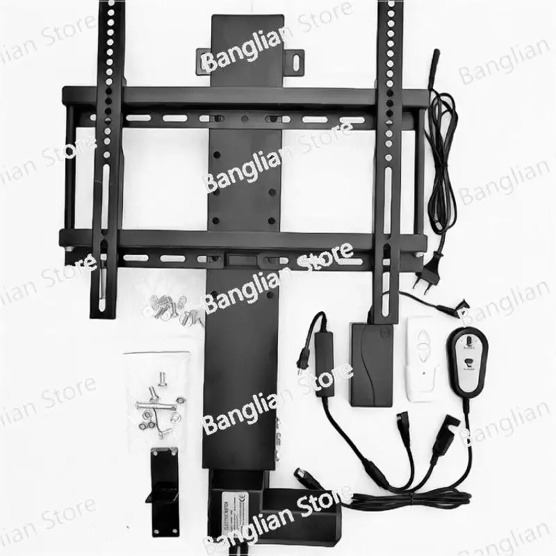 110-240V TV Lift TV Stand TV Mount 700mm Stroke with Remote Control and Controller and Mounting Bracket Parts