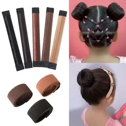 Hair Band Ball Twist Bun Maker Synthetic Donuts Bud Head Bands Sweet French Dish Made Hair Accessories Lady Girls Magic DIY Tool