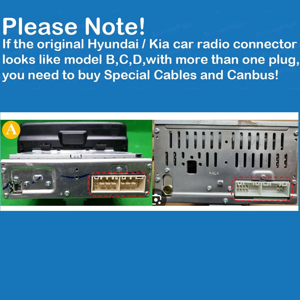 For Hyundai/Kia High-Model Connators and Canbus Car Android Accessories CAN Bus Adapter and Cable For Android Radio in KIA