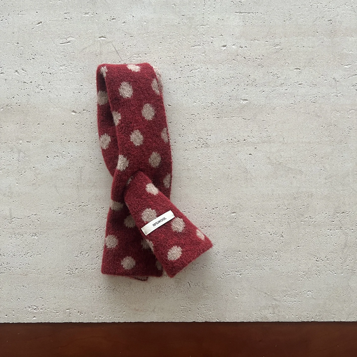 Autumn Winter Children's Scarf 3-12Y Dots Knitted Scarf for Girls Soft Warm Baby Neck Warmer Scarves