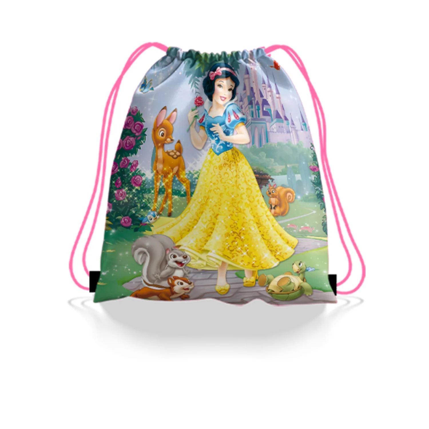 8/32pc Princess Birthday Party supplies Snow White Beauty Ariel Cinderella Drawstring Bag Snacks Party candy gift bag decoration
