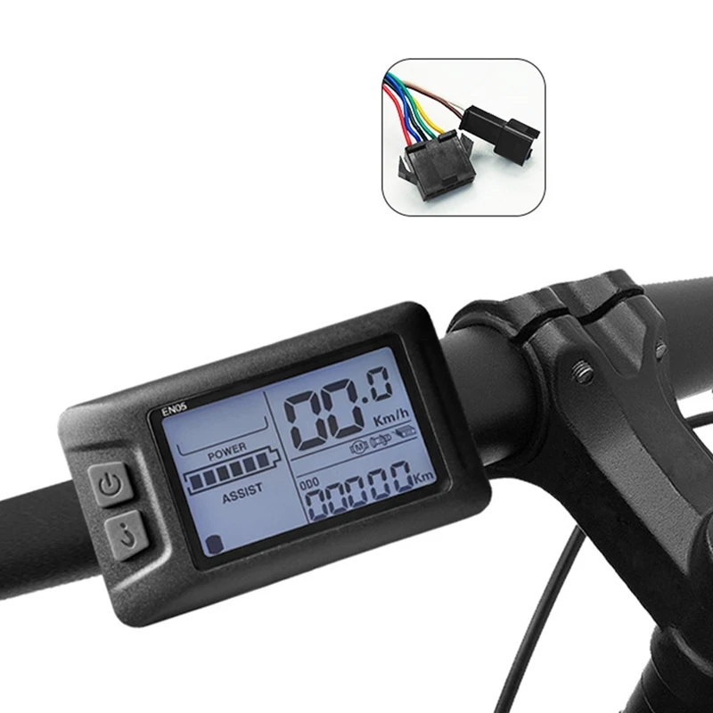 Electric Bicycle 36V/48V 30A 750W 1000W 2 Model Sinewave Controller EN05 LCD Display For Ebike Easy To Use