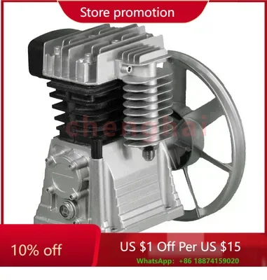 

Новый воздушный компрессор 115PSI 4KW, головка насоса для авторемонта шин, литая двойная головка блока цилиндров, алюминиевая головка воздушного компрессора, воздушный насос без масла