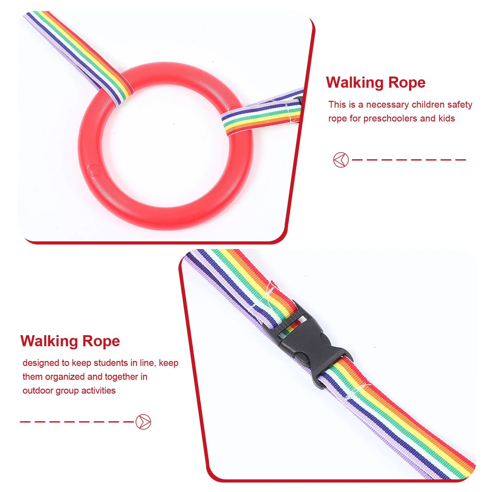 

1Set Kindergarten Walking Rope Children Safety Walking Leash Round Handle Preschool Kids Leash for Outdoor School Walks Toddler
