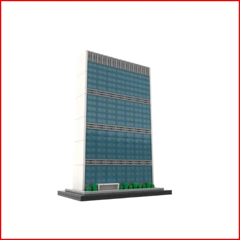 

Brand new, in-stock MOC 557-piece modern building skyscraper small particle building block educational toy model gift set and di