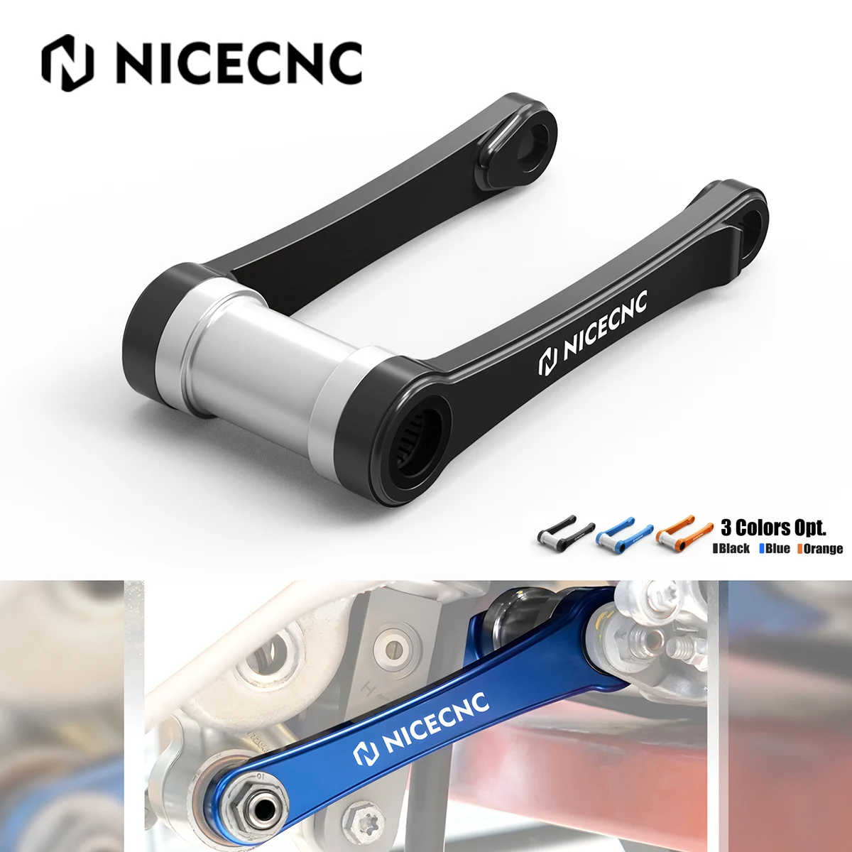 

NICECNC For 2023 2022 2021 Husqvarna TE 300 TE 250 150 FE 50 450 350 GasGas EC 300 EC 250 MC EX Motorcytcle 1'' Lowering Linkage