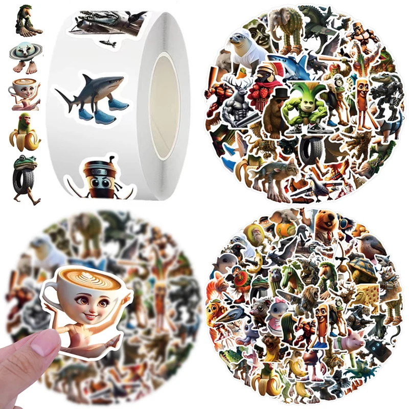 

PVC Tung Tung Sahur Stickers Italian Brainrot Waterproof Luggage Wall Car Laptop Bicycle Motorcycle Notebook Laptop Shark Decal