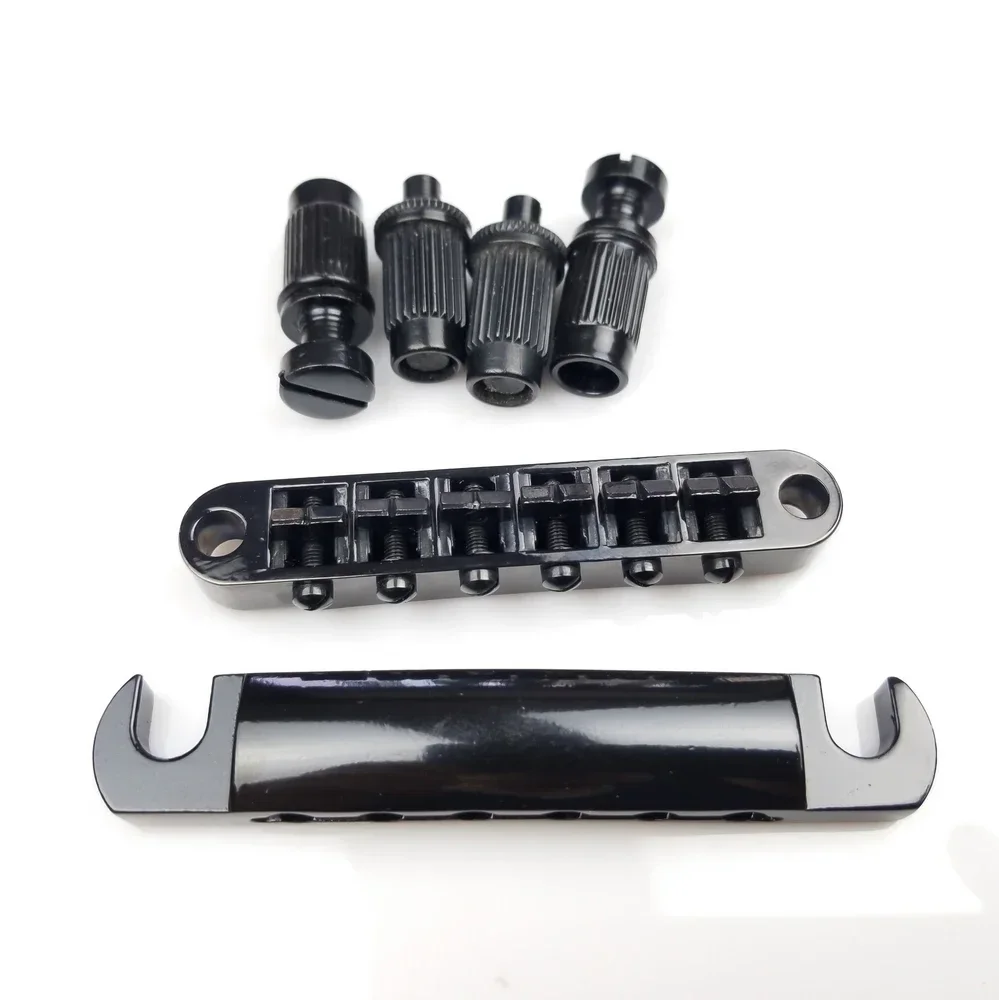 1 Set Black Tune-O-Matic  SG Electric Guitar Bridge And Taiiece For