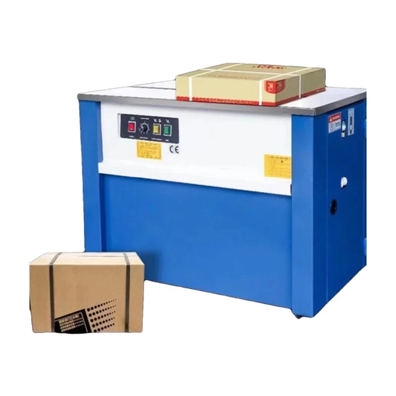 

JIAHE SK-1 Semi-automatic Double Motor Carton Packing Machine High Table Baler for Hardware Tools Clothing Strapping Machine