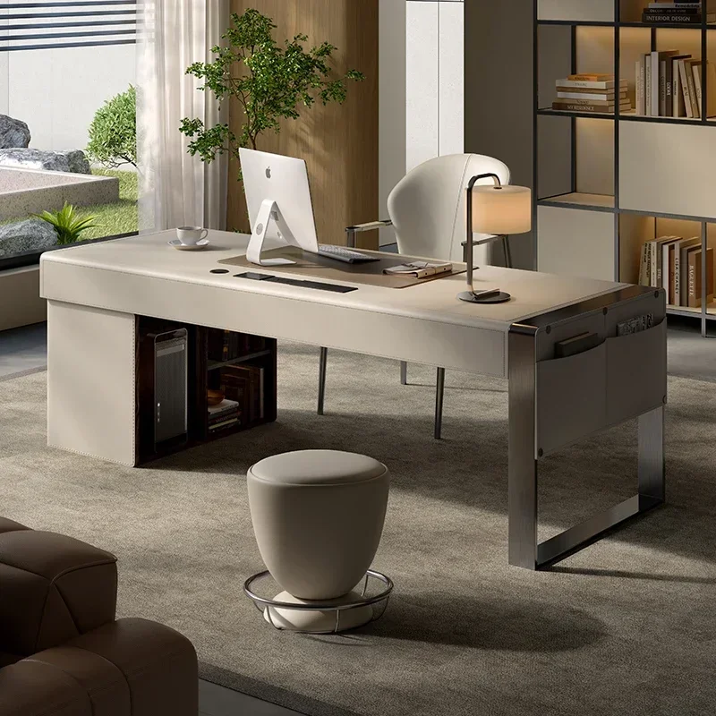 Modern Luxury Modern Executive Desk Wood Home Asthetic Large Study Computer Desks Organizers Mesas De Ordenador Hotel Furniture