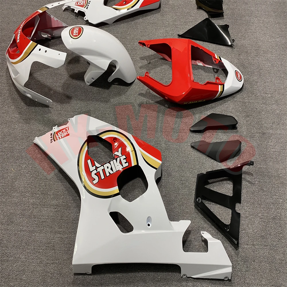 Kit de carenado para motocicleta, conjunto de carrocería de inyección ABS de alta calidad, color blanco y rojo, para GSX-R 600 750 GSXR600 GSXR750