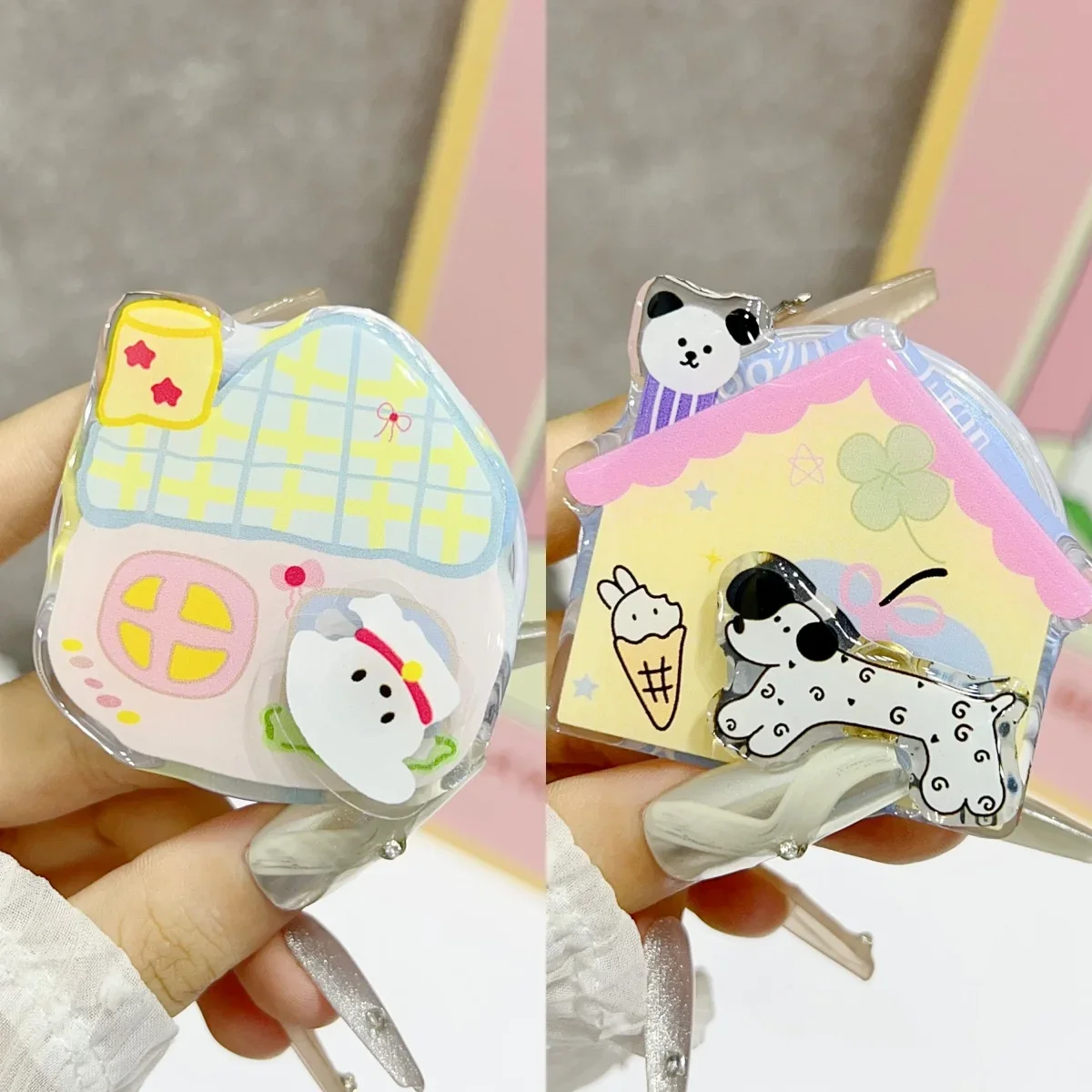 

Корейский анимированный вращающийся домашний домик для собак для Magsafe, магнитная подставка для телефона Griptok Grip Tok для iPhone 1, Samsung, Huawei, OPPO, подставка