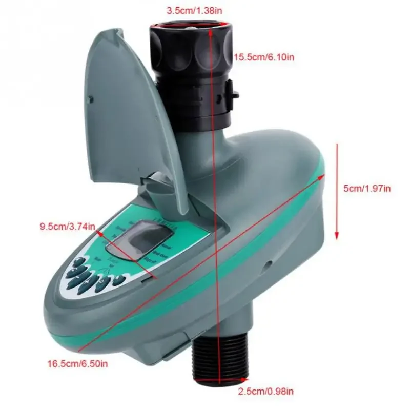 Automatic Electronic Garden Watering Timer Irrigation Controller Home Gardening Sprinkler LCD Display