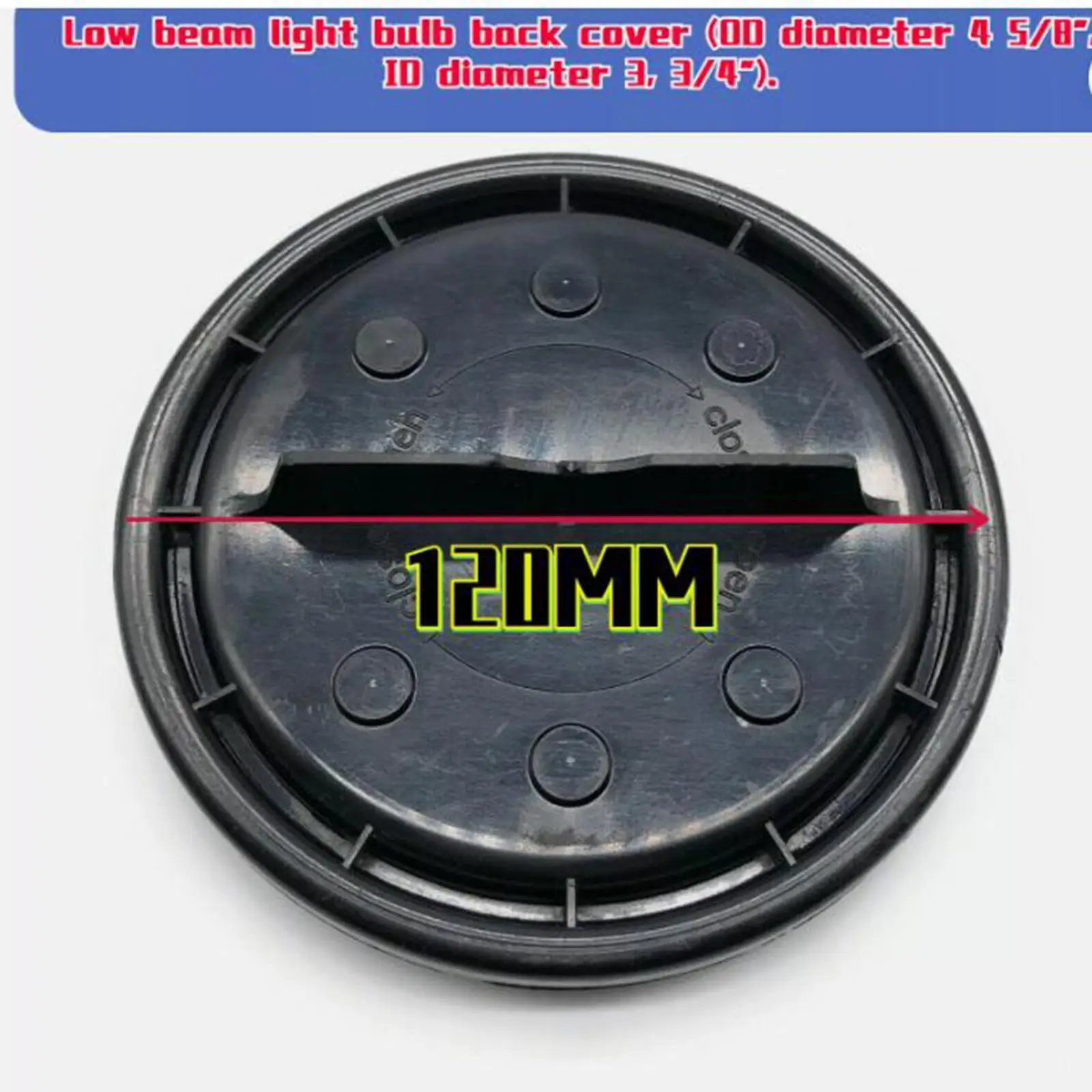 Headlight Low Beam Back Cover Cap Headlamps Dust Cover 63127270076 Protection for x5M, x6 Black Attachment Spare Parts