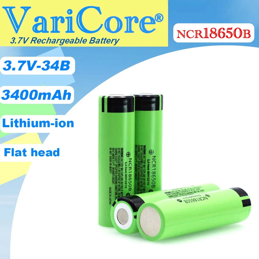 100% Mới Chính Hãng NCR18650B 3.7 V 3400Mah 18650 Lithium Pin Sạc Cho Đèn Pin