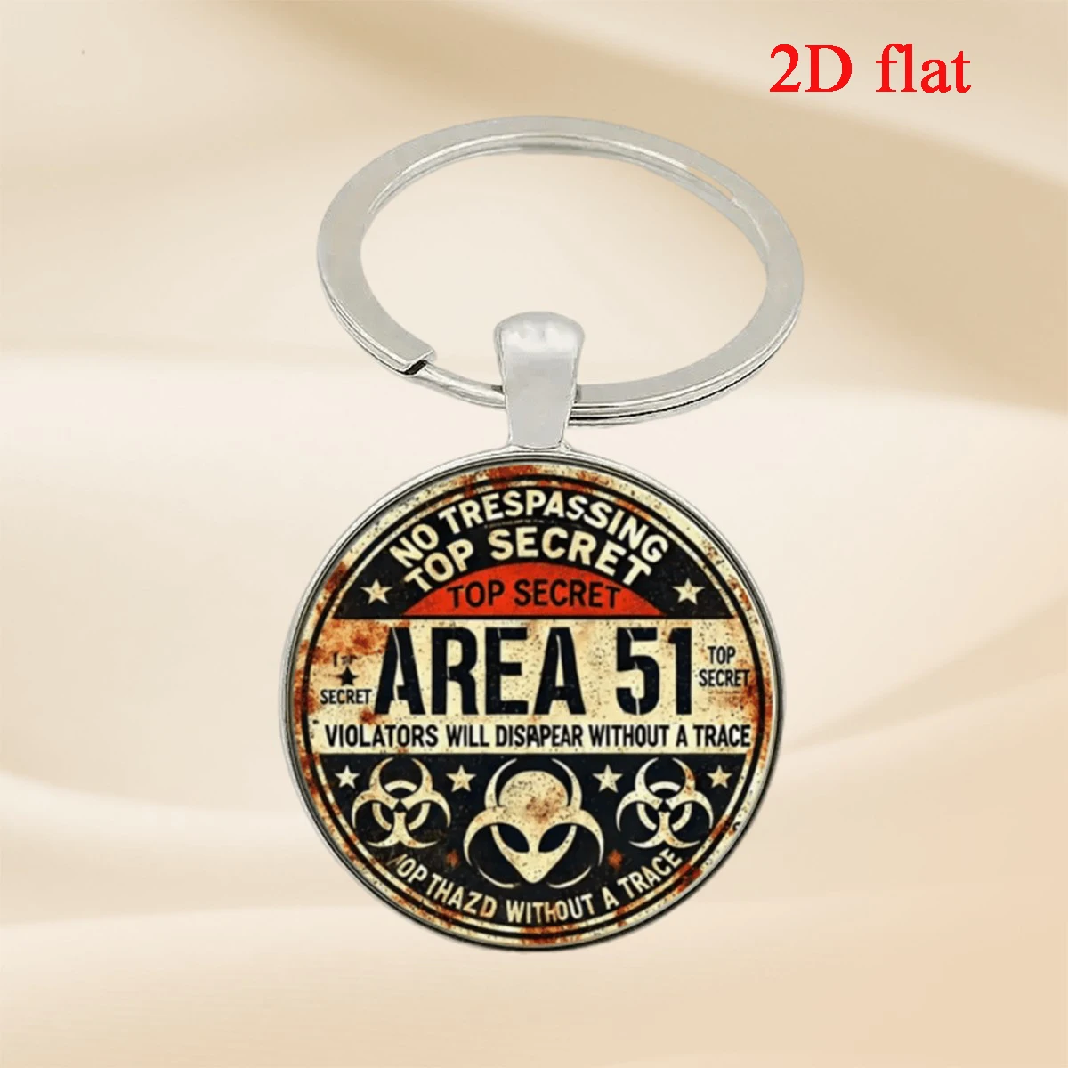 1 porte-clés en forme de pierre précieuse Zone 51, un cadeau idéal pour les amis et la famille, un souvenir.