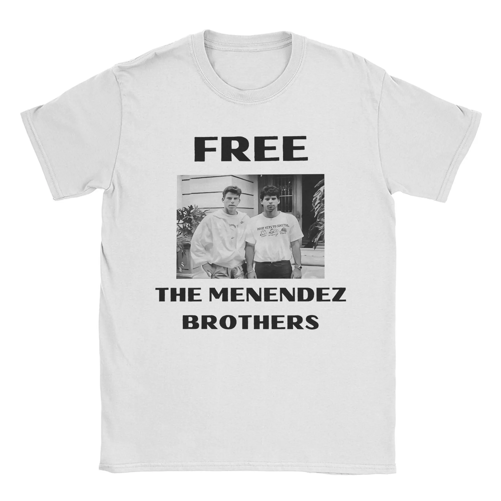 Free The Menendez Brothers Tee Shirt for Men Women Graphic Print T Shirts  Cotton Clothing