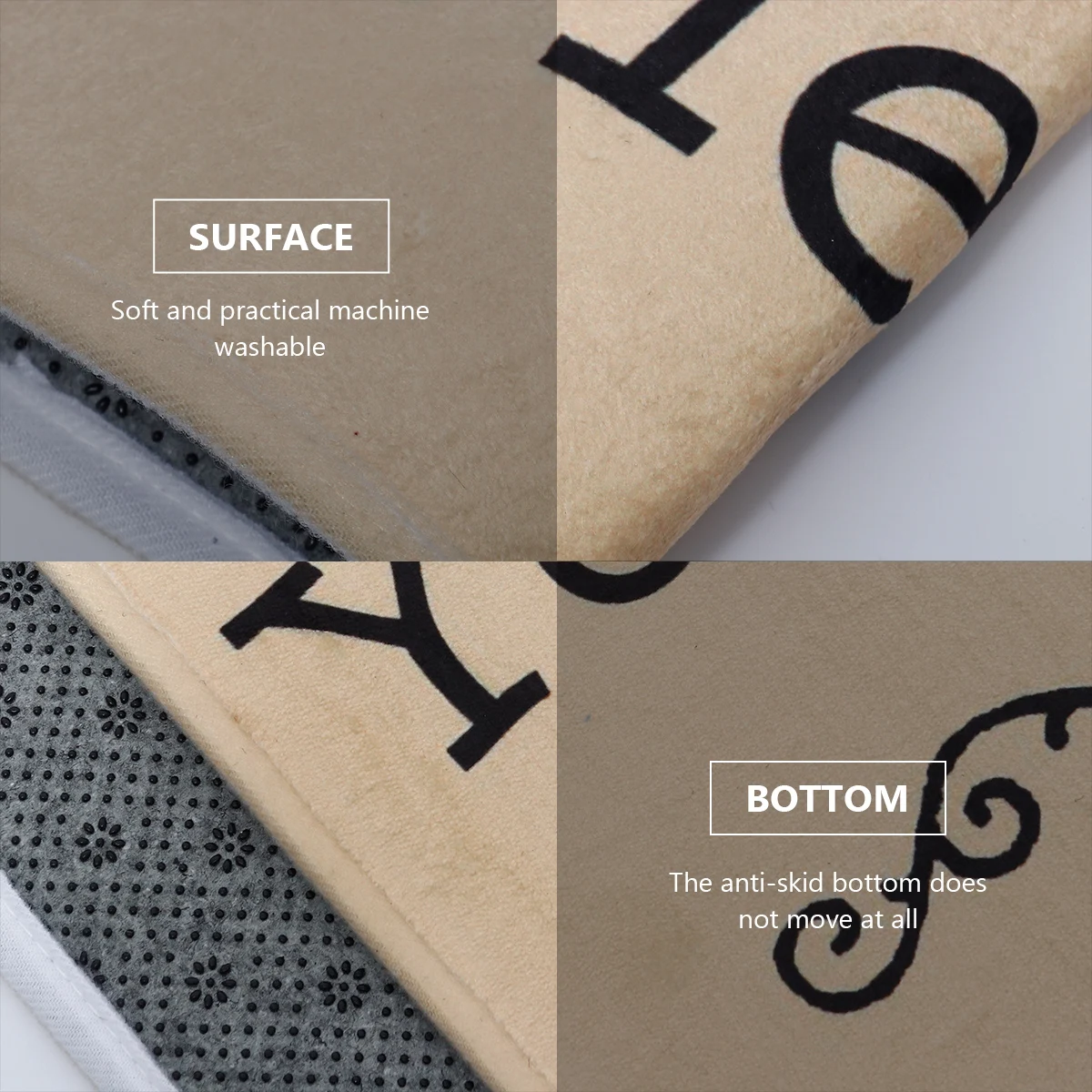 

Door Mat Sentence Premium Material Soft NonSlip Bathroom Living Hallway Kitchen Washable Easy Clean Durable Home Decor