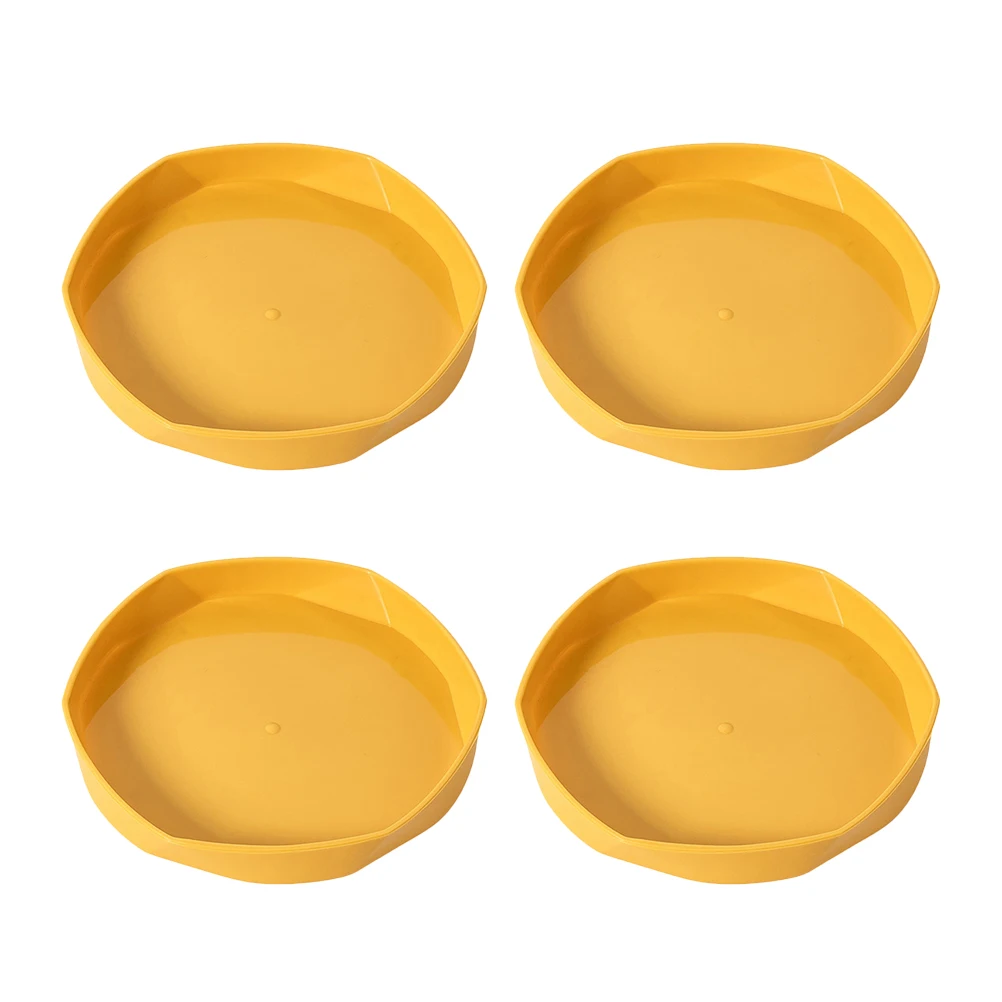 

4pcs Flower Pot Tray Plant Saucer Drip Trays Plastic Bottom Planter Plate for Plants Water Saving Drought Resistant Collect