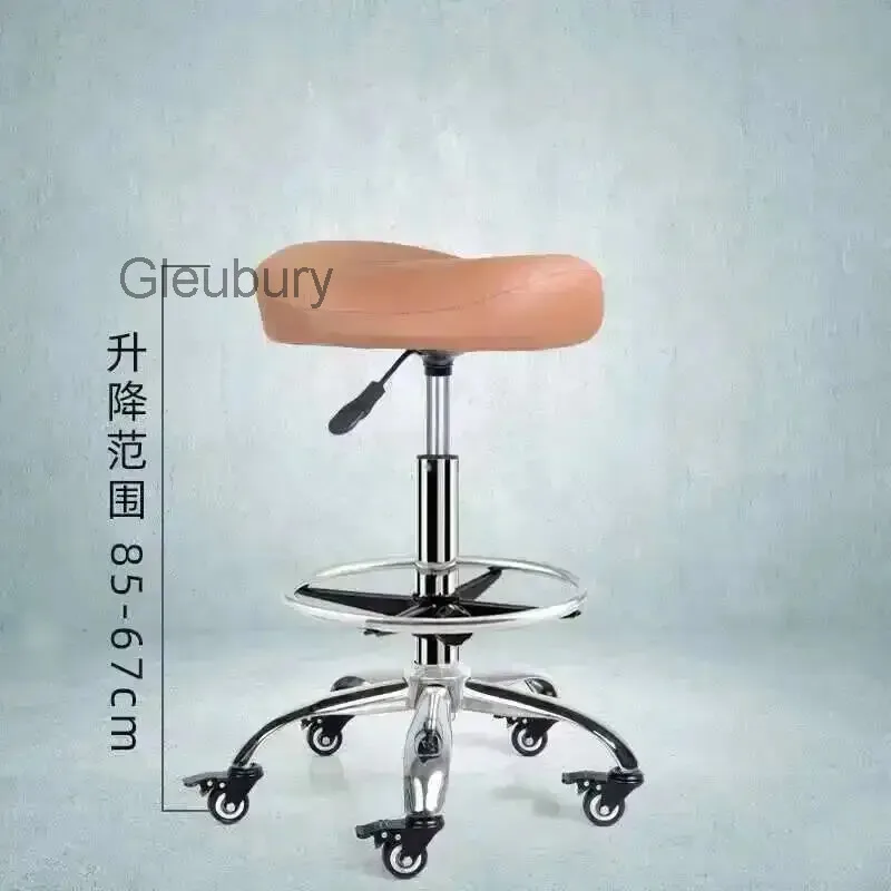 New Lift Swivel Chair Pulley Kitchen Cook Barber Chair Treatment Saddle Stool Cosmetic Aesthetic Master Стул На Колесиках