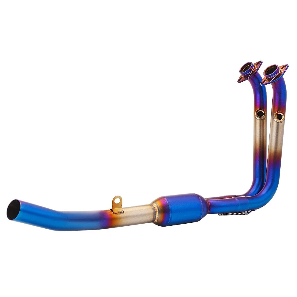 Auspuffanlagen Slip On für CF-MOTO 450SR 2022-24 450NK Auspuff-Komplettsystem Krümmer Vorderrohr Auspuffrohre – Detail 7