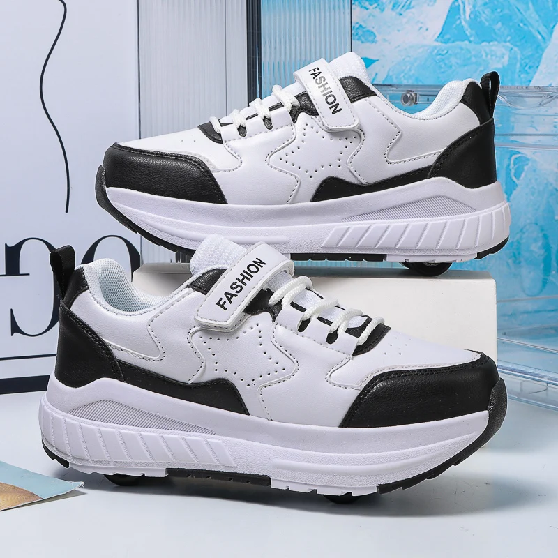 كعب شتوي جديد للفتيات لعام 2025: أحذية رياضية غير مرئية ذات 4 عجلات مقاومة للاهتراء وقابلة للسحب تلقائيًا #4